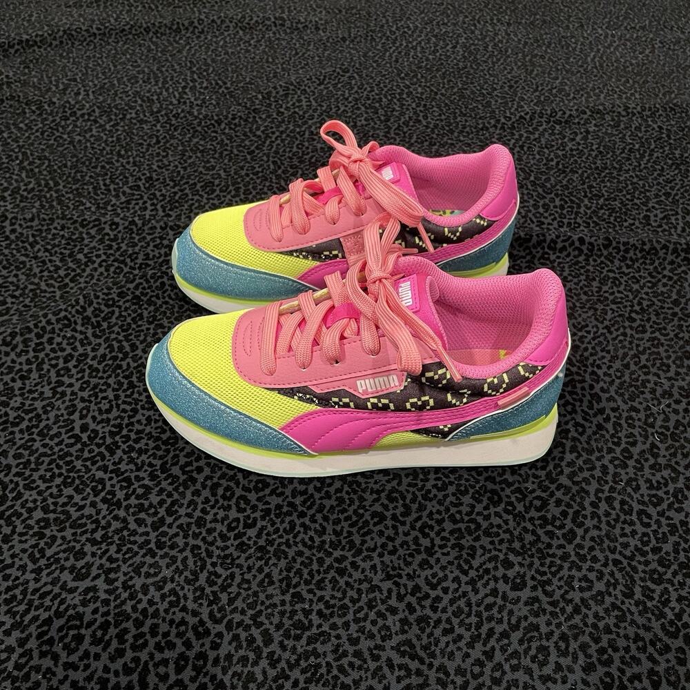 PUMA Girls Sneakers 3C Back to School Colorful Low Top Retro Shoes